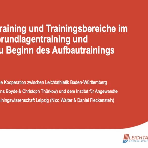 Lauf-Training in der U14 & U16