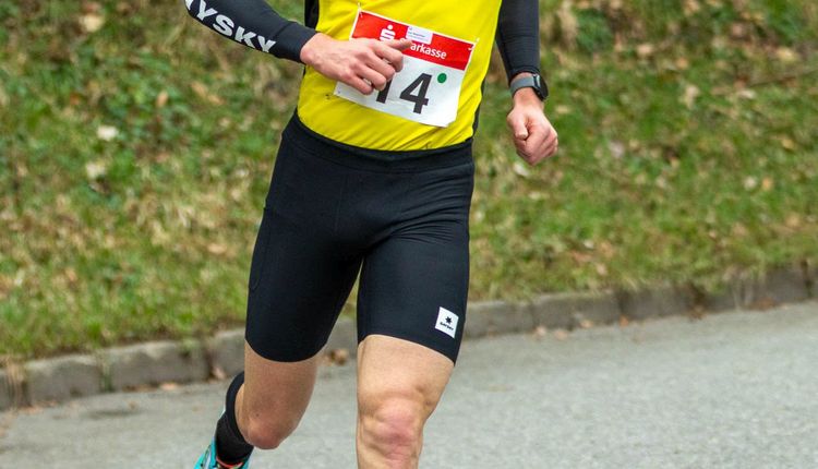 Jens Mergenthaler auf den 10 km Straße bei den BW Meisterschaften im März 2025.