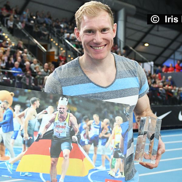 Arthur Abele als "Leichtathleten des Jahres" 2018 in Leipzig geehrt