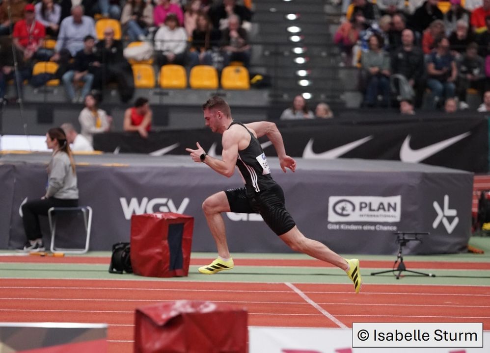 DM Halle Dortmund | Sprint-Gold für Robin Ganter