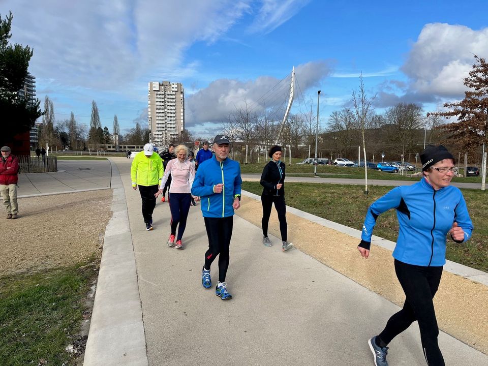 Ein Teil der Teilnehmer beim Geher-ABC.
