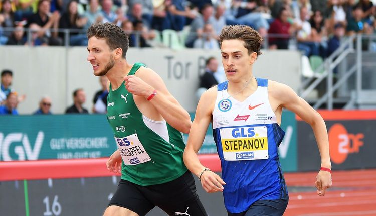 Tim Holzapfel (LV Pliezhausen 2012; links) und Alexander Stepanov (VfL Sindelfingen) treffen erneut aufeinander. 