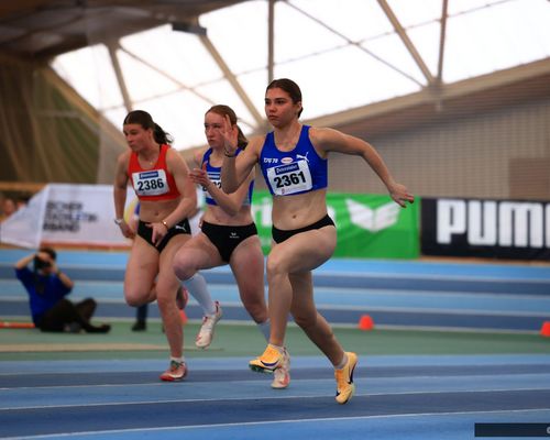 Alisa Erofeeva (TSG 78 Heidelberg) setzte sich auf den 60 Metern durch.