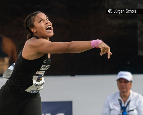 Yemisi Ogunleye (MTG Mannheim) stößt U23-EM-Norm