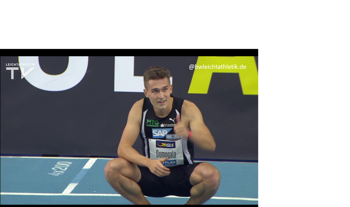200 Meter-Spezialist Patrick Domogala meldet sich beeindruckend zurück