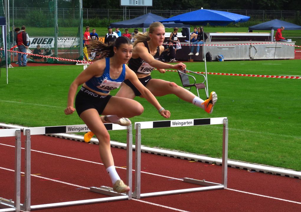 Starke Hürdensprints: Marie Sautter und Nina Richter