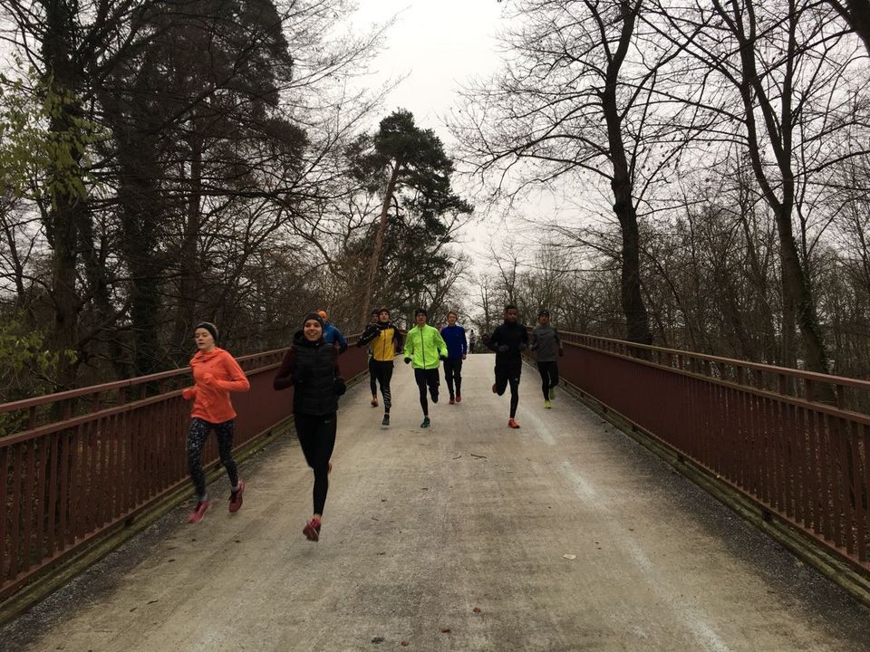 Kaderläufer trainieren in Karlsruhe
