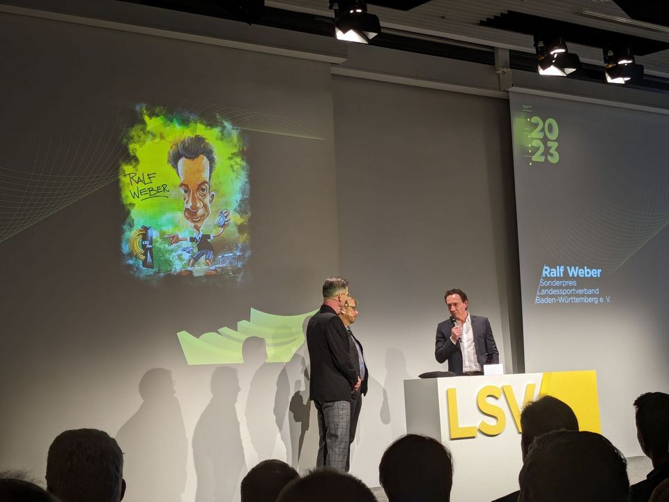 Sonderpreis des LSV BW für Ralf Weber