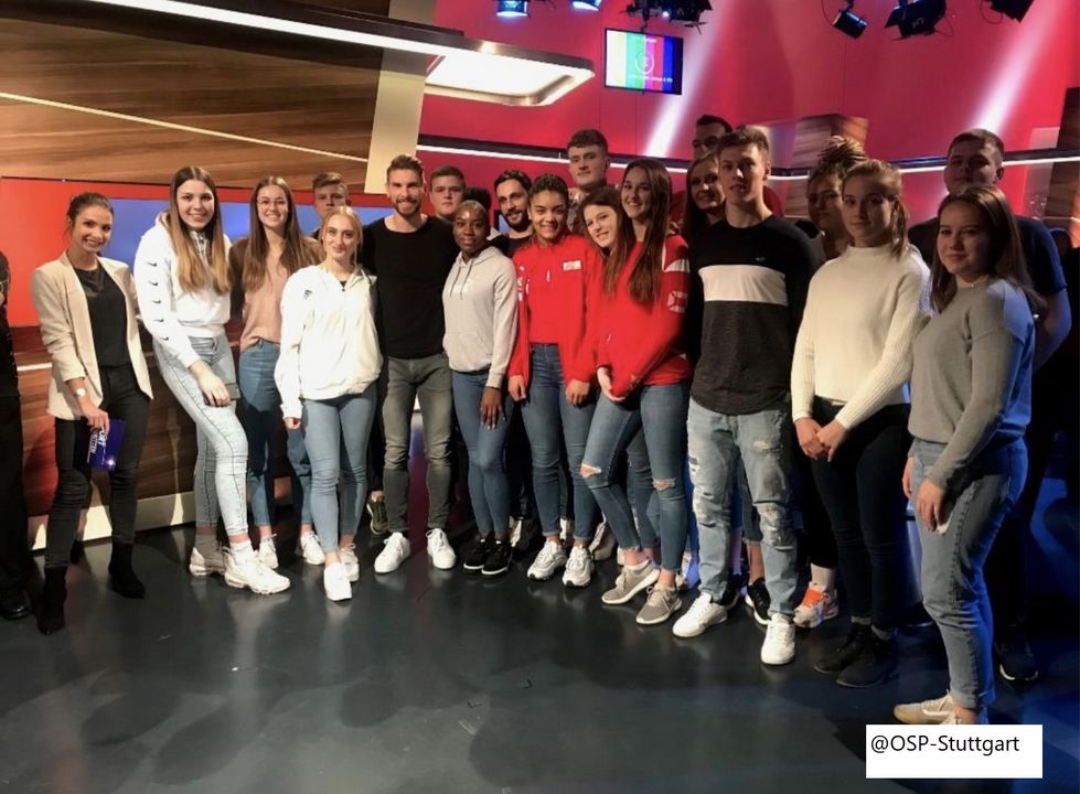 Sportinternat des OSP Stuttgart zu Gast bei SWR 