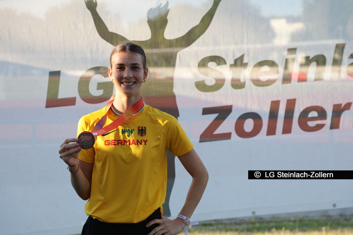 Leichtathletik BadenWürttemberg Großer Bahnhof für Sandrina Sprengel