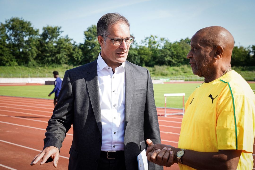 Jamaikanische Leichtathleten trainieren vor Olympischen Spielen in Stuttgart