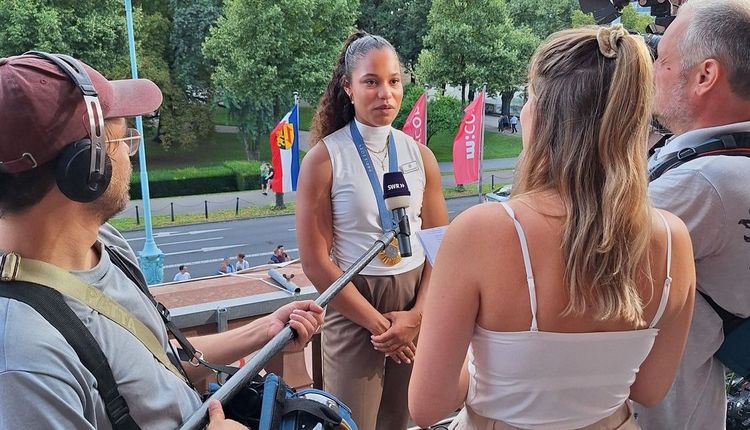 Empfang der Olympiateilnehmer:innen in Mannheim