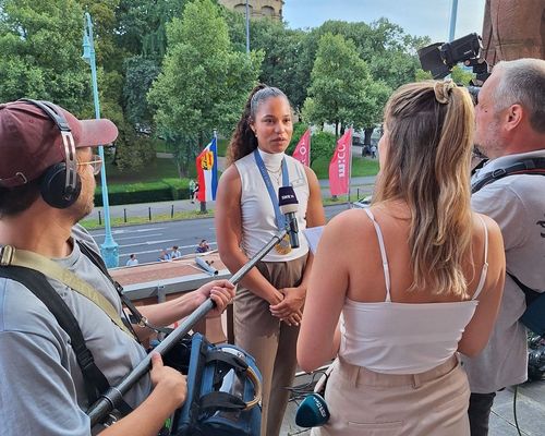 Empfang der Olympiateilnehmer:innen in Mannheim