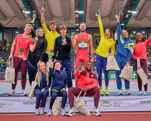 INIT INDOOR MEETING Karlsruhe 2026:  Vier Stunden Spitzensport begeistern ausverkaufte Europahalle und Leichtathletik-Fans auf der ganzen Welt