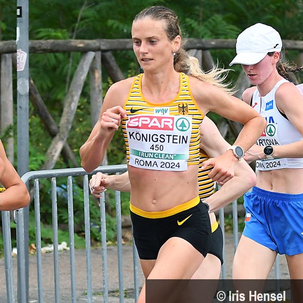 Fabienne Königstein (MTG Mannheim) bei der EM in Rom 2024