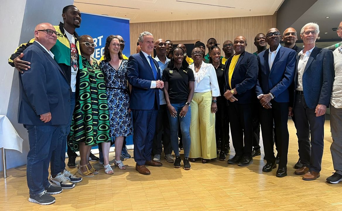 Jamaikanische Leichtathleten trainieren vor Olympischen Spielen in Stuttgart