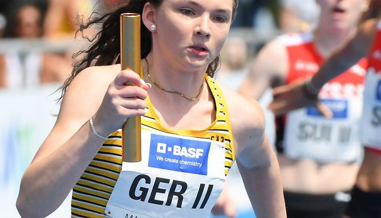 Celine Böer (LG Region Karlsruhe) bei der Bauhaus Junioren Gala 2024.