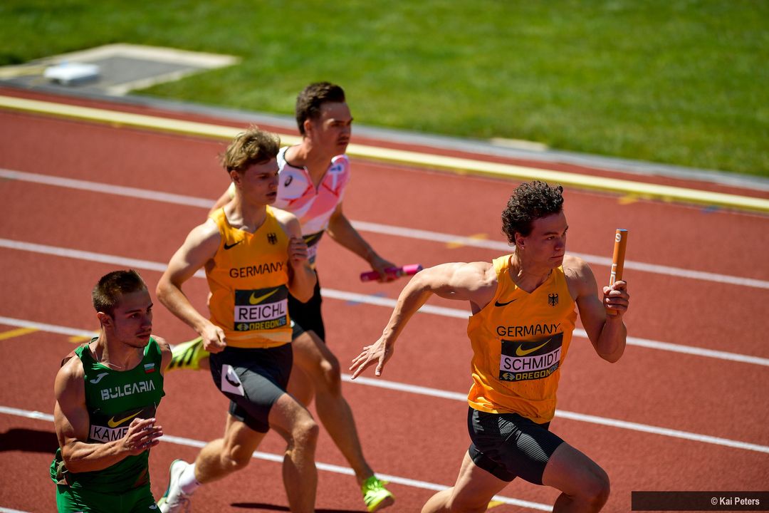 Eugene Tag 4: 4x100-Meter-Staffel erreicht das Finale, Julia Ehrle wird Achte