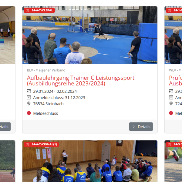 Neue Kampfrichter Aus- und Fortbildungstermine sind online