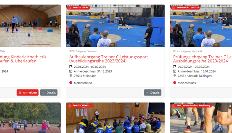 Neue Kampfrichter Aus- und Fortbildungstermine sind online