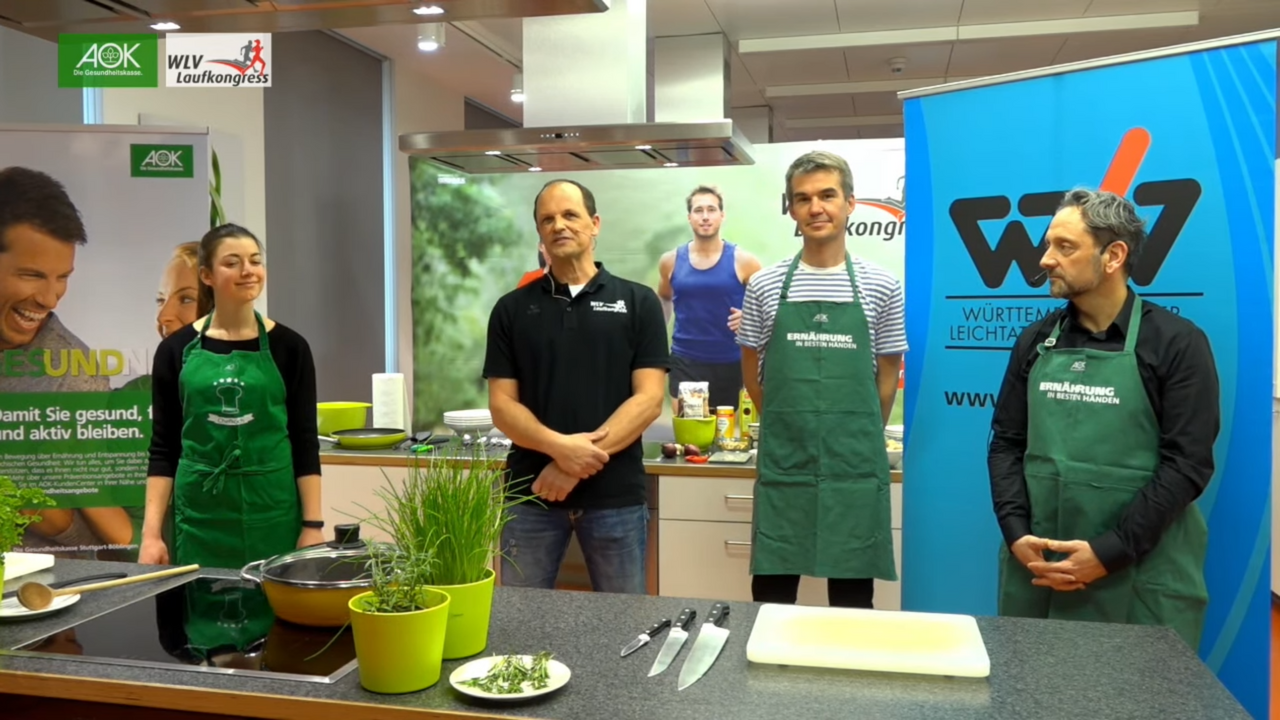 Pasta mit Kichererbsen, Champignons & Walnusstopping beim Friday-Evening-Cooking mit AOK und WLV