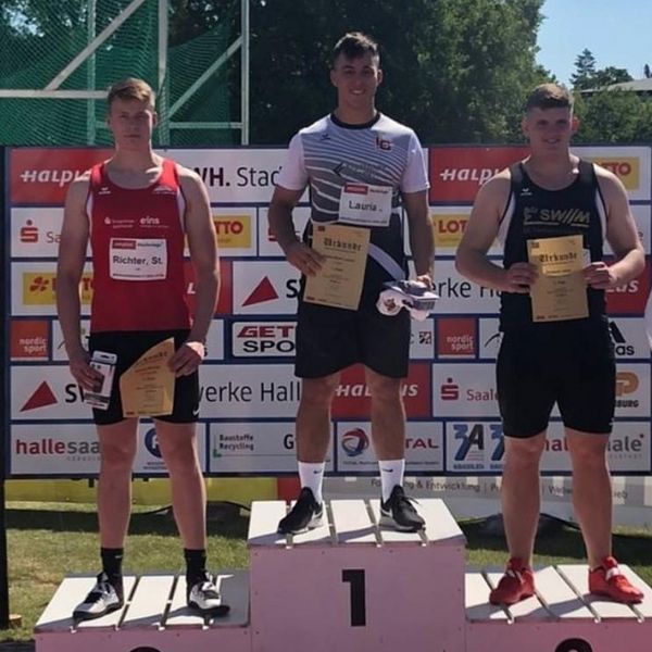 Tizian Noah Lauria mit Norm für das Europäische Olympische Jugendfestival in Baku - Cedric Trinemeier stößt über 19 Meter 