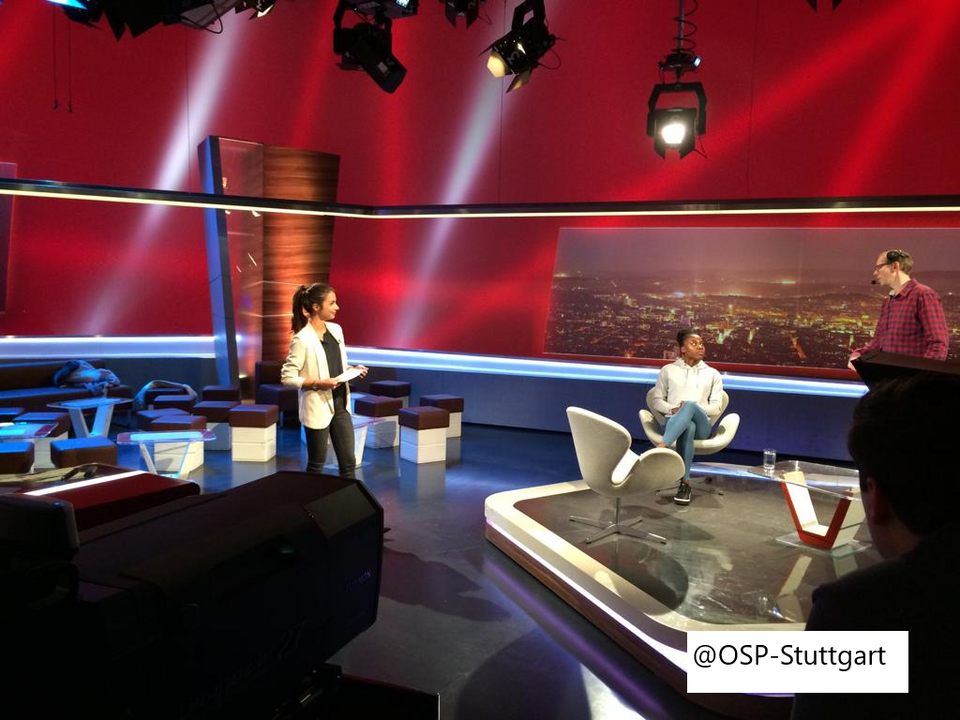 Sportinternat des OSP Stuttgart zu Gast bei SWR 