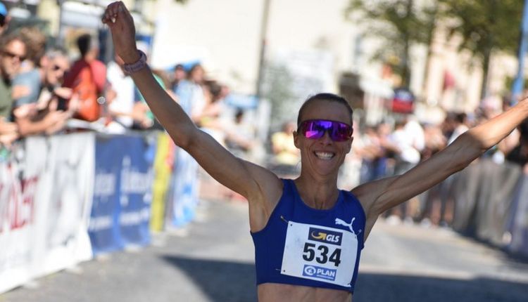 Olympiateilnehmerin Domenika Mayer beim WLV Laufkongress