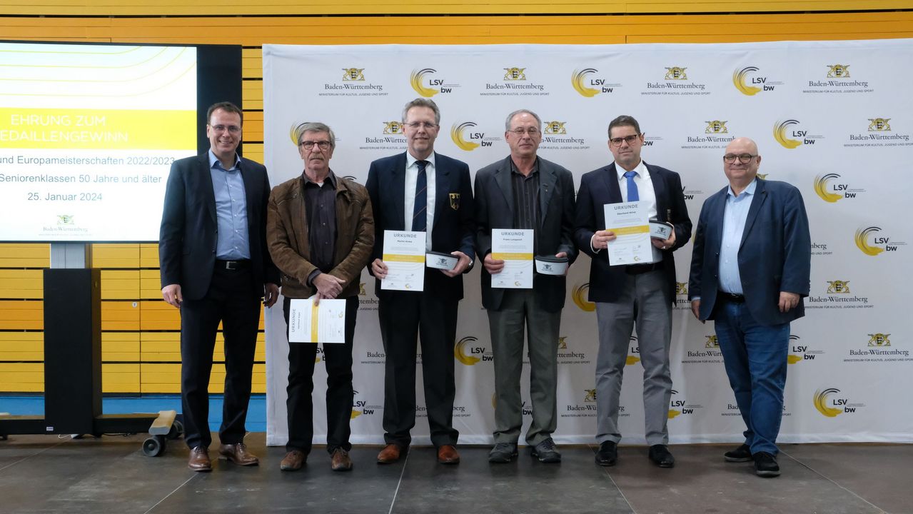 BW-Athlet:innen Ü50 wurden für internationale Titel geehrt