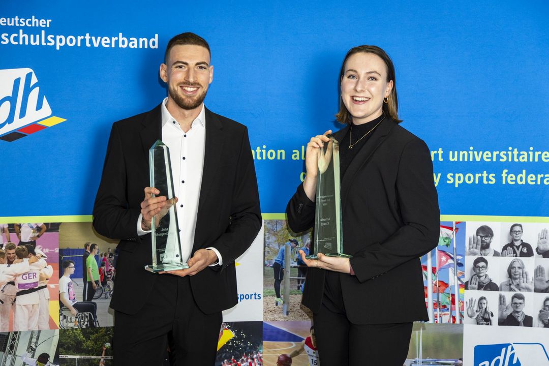 Antonia Kinzel und Jens Mergenthaler sind Hochschulsportler:in des Jahres