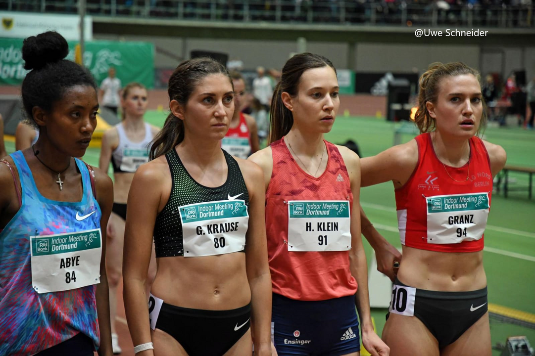 Hallen-EM-Norm für Hanna Klein und Gregor Traber beim Indoor Meeting in Dortmund