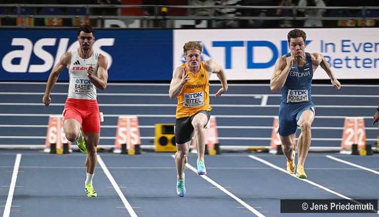 Hallen-WM: Manuel Eitel übernachtet auf Rang acht