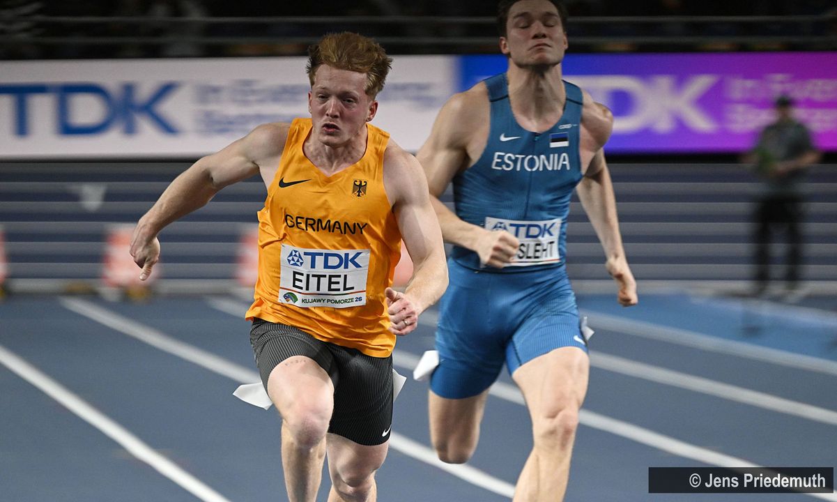 Hallen-WM: Manuel Eitel übernachtet auf Rang acht